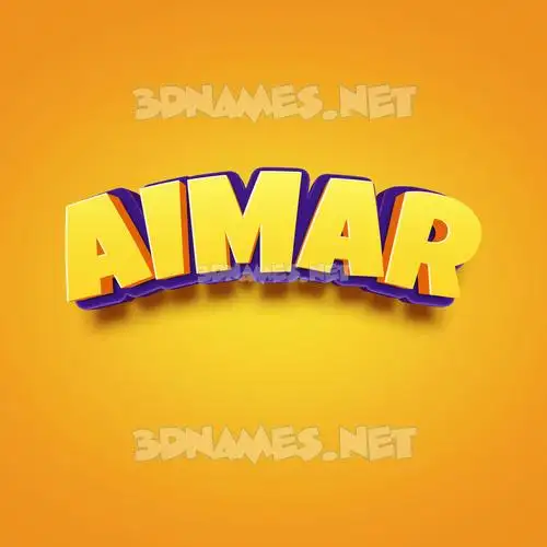aimar in Orange Toon style - 3D name wallpaper aimar in Orange Toon style - 3D name wallpaper