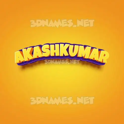 akashkumar in Orange Toon style - 3D name wallpaper akashkumar in Orange Toon style - 3D name wallpaper