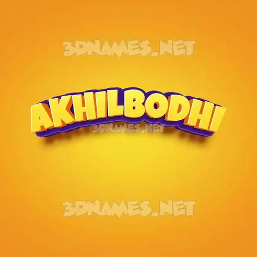 akhilbodhi in Orange Toon style - 3D name wallpaper akhilbodhi in Orange Toon style - 3D name wallpaper
