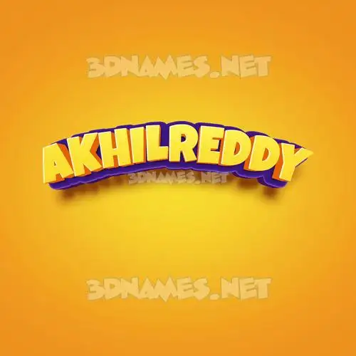 akhilreddy in Orange Toon style - 3D name wallpaper akhilreddy in Orange Toon style - 3D name wallpaper