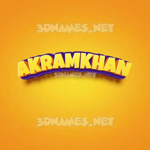 akramkhan in Orange Toon style - 3D name wallpaper akramkhan in Orange Toon style - 3D name wallpaper
