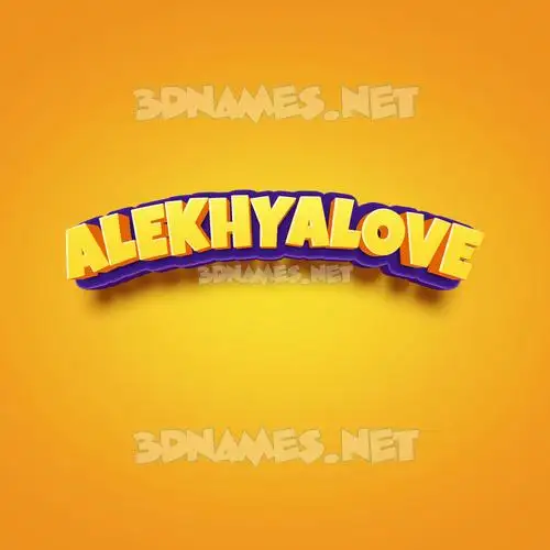 alekhyalove in Orange Toon style - 3D name wallpaper alekhyalove in Orange Toon style - 3D name wallpaper