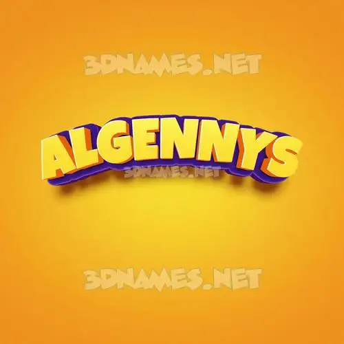 algennys in Orange Toon style - 3D name wallpaper algennys in Orange Toon style - 3D name wallpaper