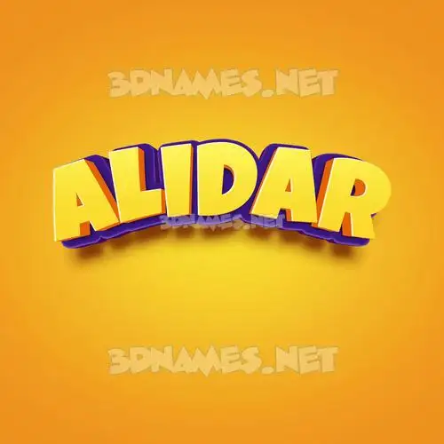 alidar in Orange Toon style - 3D name wallpaper alidar in Orange Toon style - 3D name wallpaper