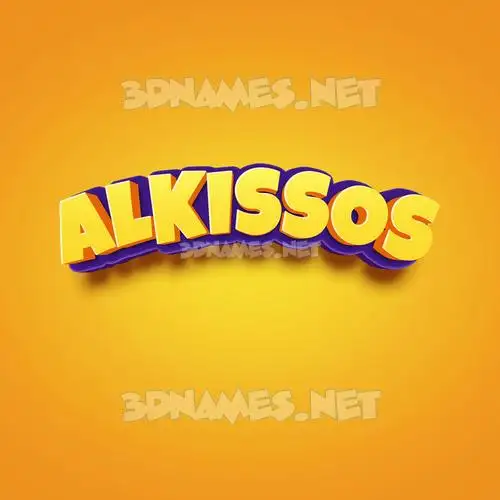 alkissos in Orange Toon style - 3D name wallpaper alkissos in Orange Toon style - 3D name wallpaper