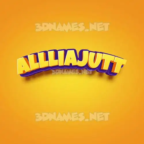 allliajutt in Orange Toon style - 3D name wallpaper allliajutt in Orange Toon style - 3D name wallpaper