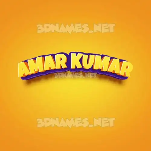 amar kumar in Orange Toon style - 3D name wallpaper amar kumar in Orange Toon style - 3D name wallpaper