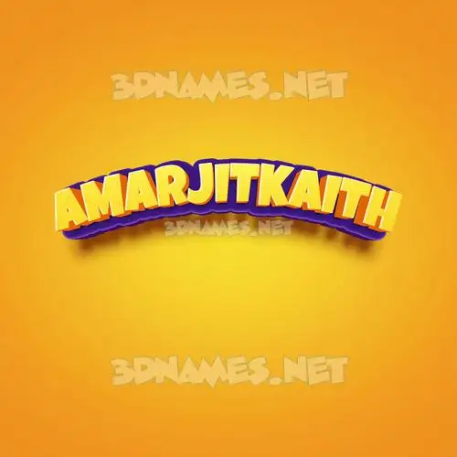 amarjitkaith in Orange Toon style - 3D name wallpaper amarjitkaith in Orange Toon style - 3D name wallpaper