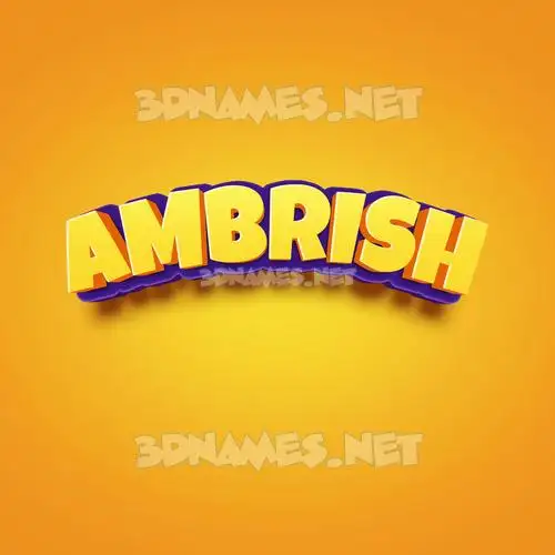 ambrish in Orange Toon style - 3D name wallpaper ambrish in Orange Toon style - 3D name wallpaper