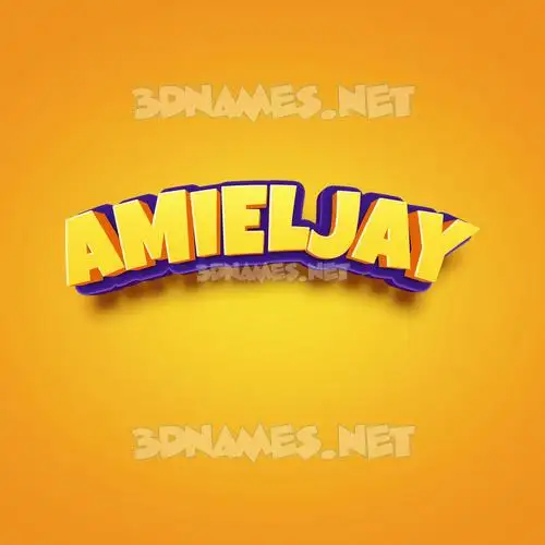 amieljay in Orange Toon style - 3D name wallpaper amieljay in Orange Toon style - 3D name wallpaper