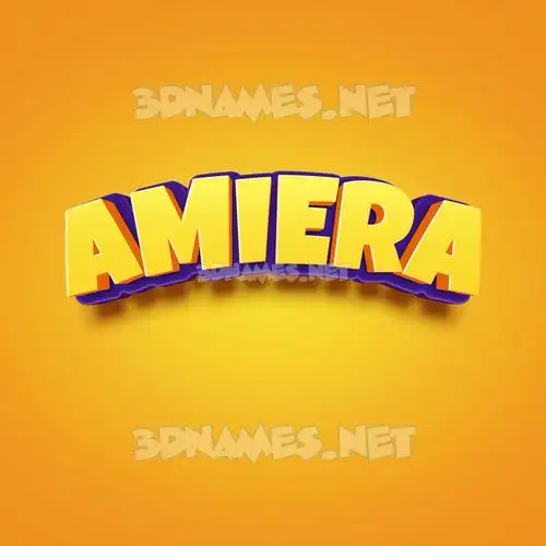 amiera in Orange Toon style - 3D name wallpaper amiera in Orange Toon style - 3D name wallpaper