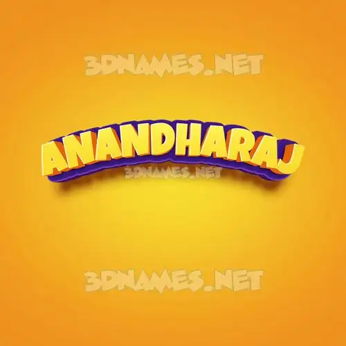 anandharaj in Orange Toon style - 3D name wallpaper anandharaj in Orange Toon style - 3D name wallpaper