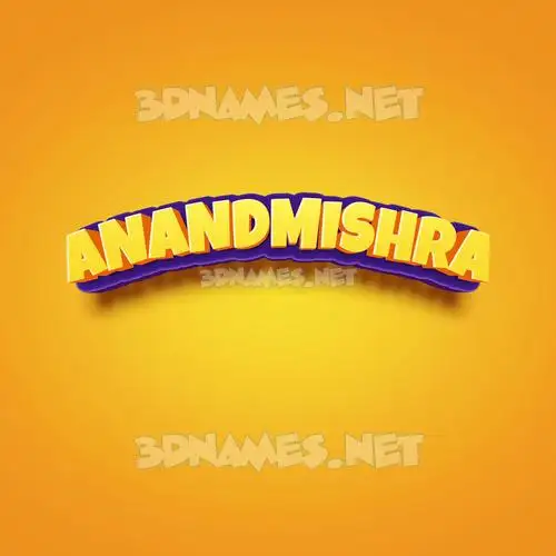 anandmishra in Orange Toon style - 3D name wallpaper anandmishra in Orange Toon style - 3D name wallpaper