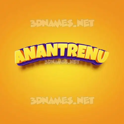 anantrenu in Orange Toon style - 3D name wallpaper anantrenu in Orange Toon style - 3D name wallpaper