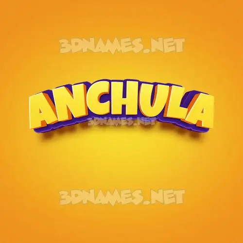 anchula in Orange Toon style - 3D name wallpaper anchula in Orange Toon style - 3D name wallpaper