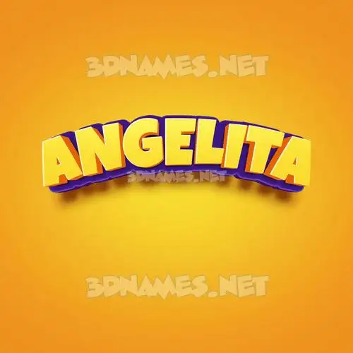 angelita in Orange Toon style - 3D name wallpaper angelita in Orange Toon style - 3D name wallpaper