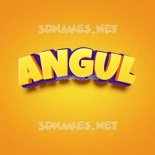 angul in Orange Toon style - 3D name wallpaper angul in Orange Toon style - 3D name wallpaper