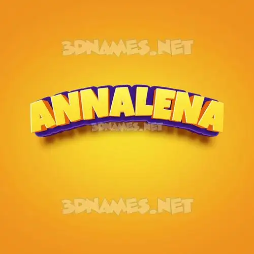 annalena in Orange Toon style - 3D name wallpaper annalena in Orange Toon style - 3D name wallpaper