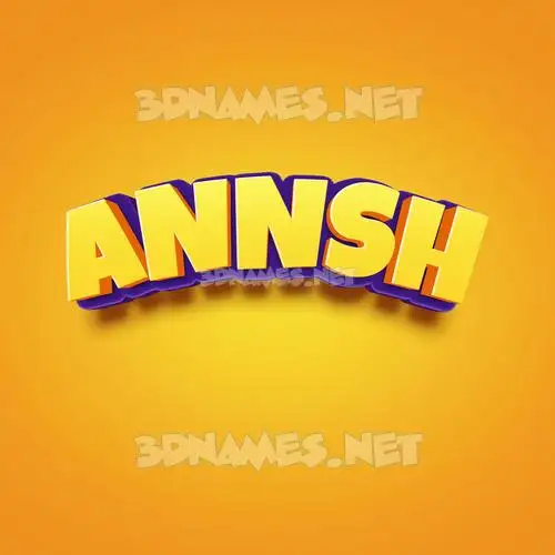 annsh in Orange Toon style - 3D name wallpaper annsh in Orange Toon style - 3D name wallpaper