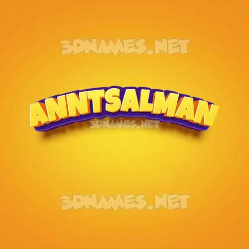 anntsalman in Orange Toon style - 3D name wallpaper anntsalman in Orange Toon style - 3D name wallpaper