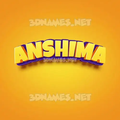 anshima in Orange Toon style - 3D name wallpaper anshima in Orange Toon style - 3D name wallpaper