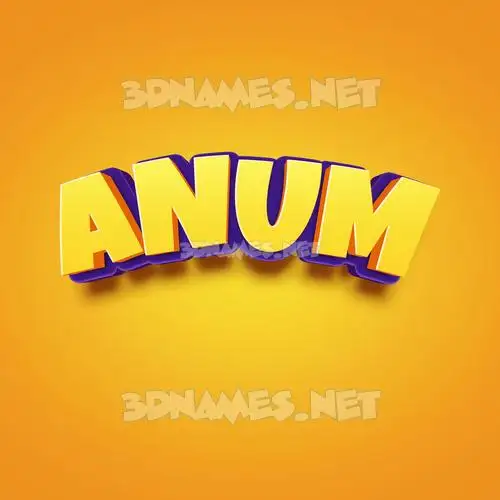 anum in Orange Toon style - 3D name wallpaper anum in Orange Toon style - 3D name wallpaper