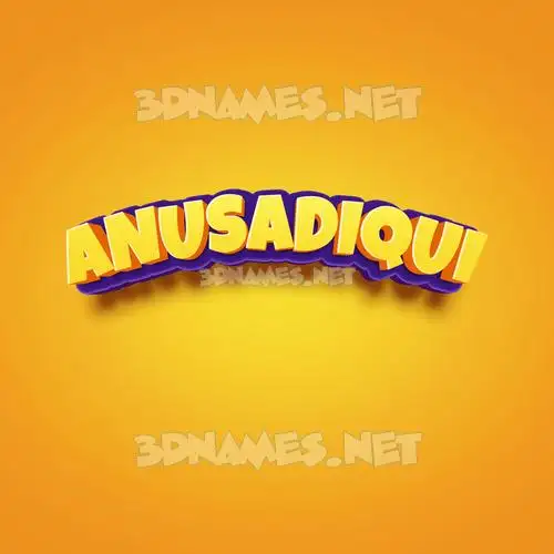 anusadiqui in Orange Toon style - 3D name wallpaper anusadiqui in Orange Toon style - 3D name wallpaper