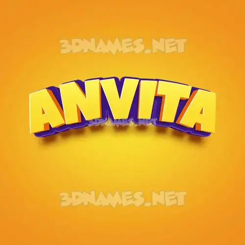 anvita in Orange Toon style - 3D name wallpaper anvita in Orange Toon style - 3D name wallpaper