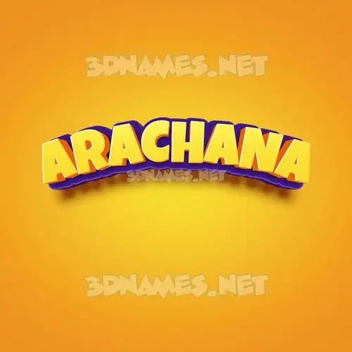 arachana in Orange Toon style - 3D name wallpaper arachana in Orange Toon style - 3D name wallpaper