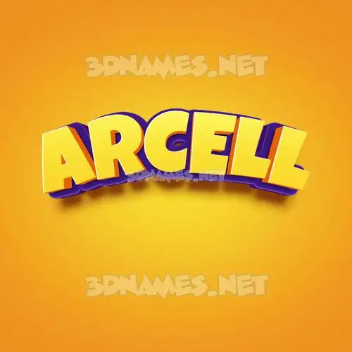 arcell in Orange Toon style - 3D name wallpaper arcell in Orange Toon style - 3D name wallpaper