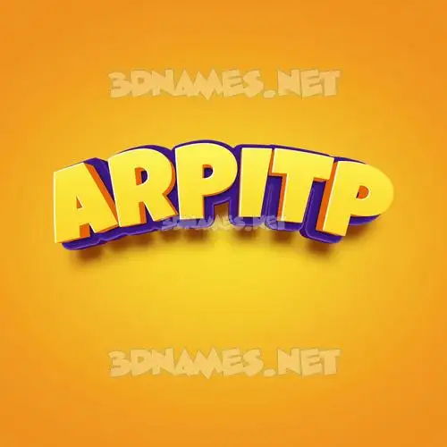 arpitp in Orange Toon style - 3D name wallpaper arpitp in Orange Toon style - 3D name wallpaper