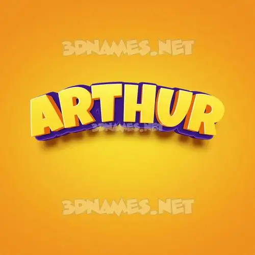 arthur in Orange Toon style - 3D name wallpaper arthur in Orange Toon style - 3D name wallpaper