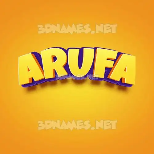 arufa in Orange Toon style - 3D name wallpaper arufa in Orange Toon style - 3D name wallpaper