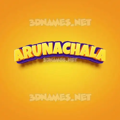arunachala in Orange Toon style - 3D name wallpaper arunachala in Orange Toon style - 3D name wallpaper
