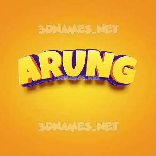 arung in Orange Toon style - 3D name wallpaper arung in Orange Toon style - 3D name wallpaper