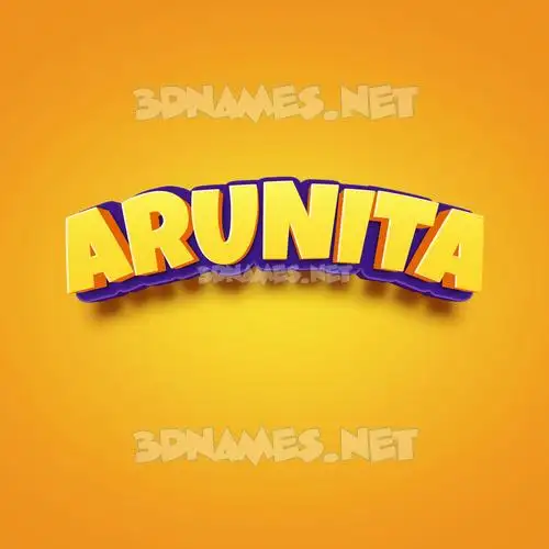 arunita in Orange Toon style - 3D name wallpaper arunita in Orange Toon style - 3D name wallpaper