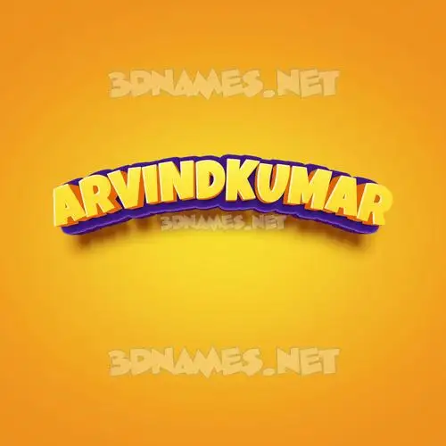 arvindkumar in Orange Toon style - 3D name wallpaper arvindkumar in Orange Toon style - 3D name wallpaper