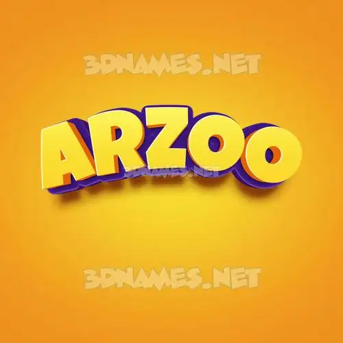 arzoo in Orange Toon style - 3D name wallpaper arzoo in Orange Toon style - 3D name wallpaper
