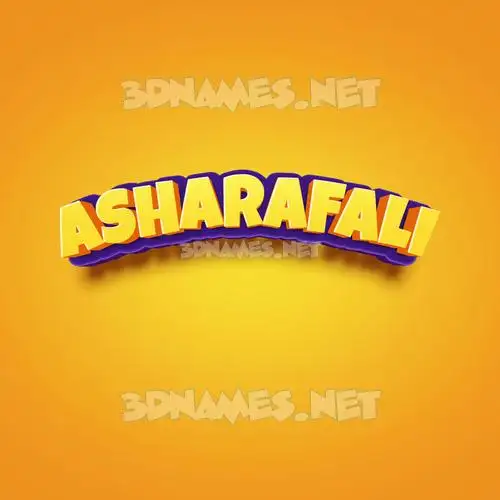 asharafali in Orange Toon style - 3D name wallpaper asharafali in Orange Toon style - 3D name wallpaper