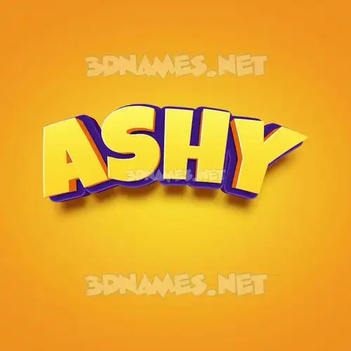 ashy in Orange Toon style - 3D name wallpaper ashy in Orange Toon style - 3D name wallpaper