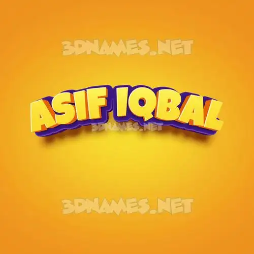 asif iqbal in Orange Toon style - 3D name wallpaper asif iqbal in Orange Toon style - 3D name wallpaper