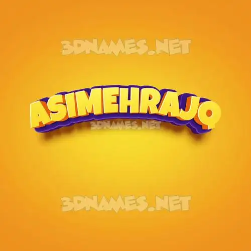 asimehrajq in Orange Toon style - 3D name wallpaper asimehrajq in Orange Toon style - 3D name wallpaper