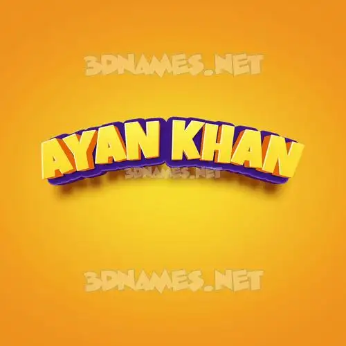 ayan khan in Orange Toon style - 3D name wallpaper ayan khan in Orange Toon style - 3D name wallpaper