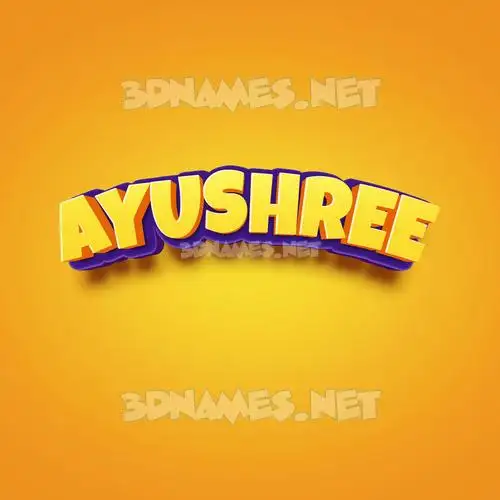 ayushree in Orange Toon style - 3D name wallpaper ayushree in Orange Toon style - 3D name wallpaper