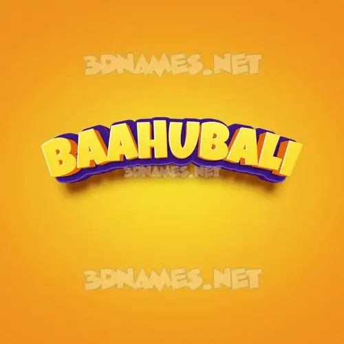 baahubali in Orange Toon style - 3D name wallpaper baahubali in Orange Toon style - 3D name wallpaper