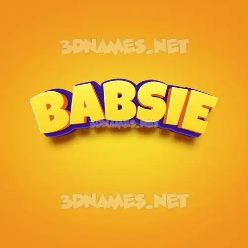 babsie in Orange Toon style - 3D name wallpaper babsie in Orange Toon style - 3D name wallpaper