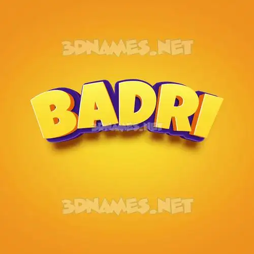 badri in Orange Toon style - 3D name wallpaper badri in Orange Toon style - 3D name wallpaper