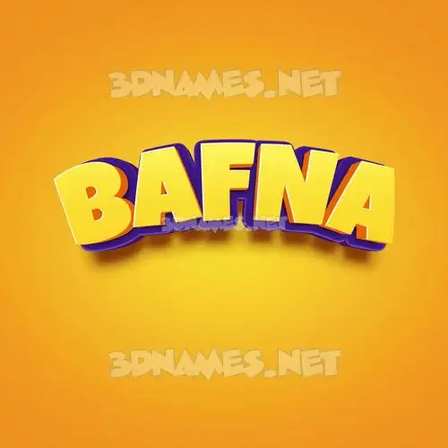 bafna in Orange Toon style - 3D name wallpaper bafna in Orange Toon style - 3D name wallpaper