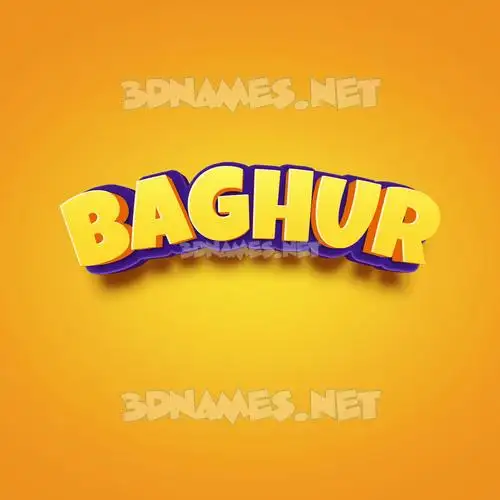 baghur in Orange Toon style - 3D name wallpaper baghur in Orange Toon style - 3D name wallpaper