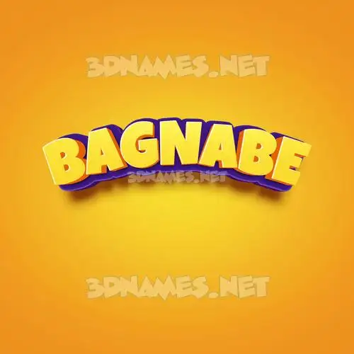 bagnabe in Orange Toon style - 3D name wallpaper bagnabe in Orange Toon style - 3D name wallpaper